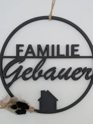 Personalisierbarer Türring mit Wunschname "Aurea"