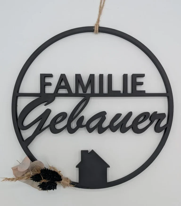 Personalisierbarer Türring mit Wunschname "Aurea"