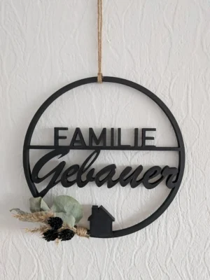 Personalisierbarer Türring mit Wunschname "Aurea"