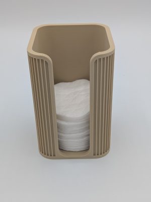 Japandi Wattepad Halter "Sora" - minimalistischer Organizer für Bad und Schminktisch