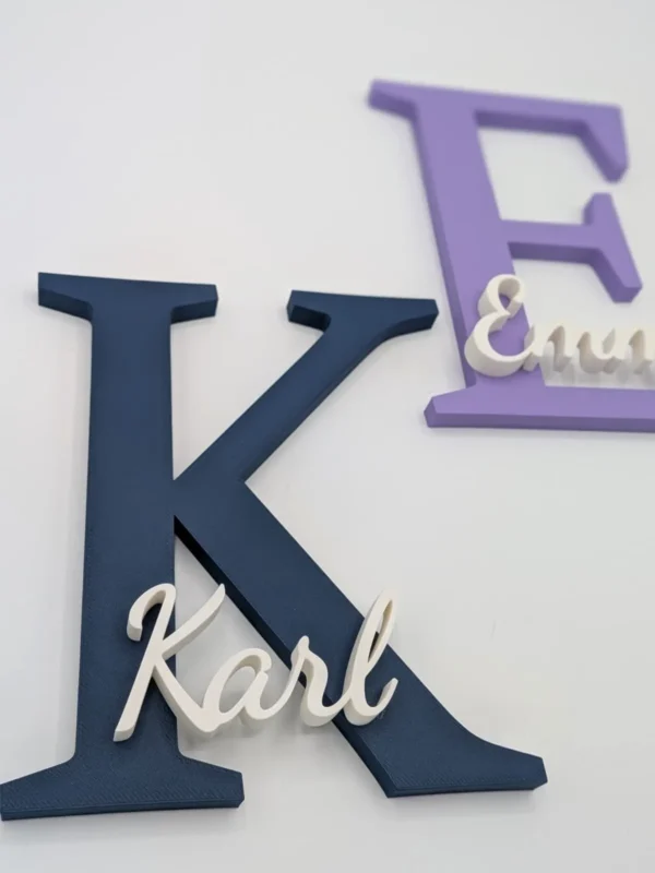 Personalisierbares Namensschild "Linea"