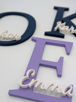 Personalisierbares Namensschild "Linea"