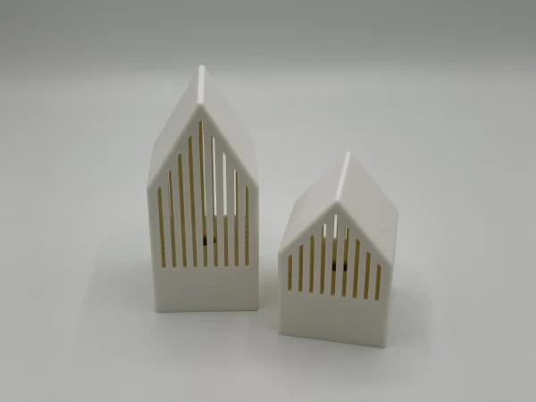 Japandi Teelichthaus "Hikari" - Windlicht für LED-Teelichter