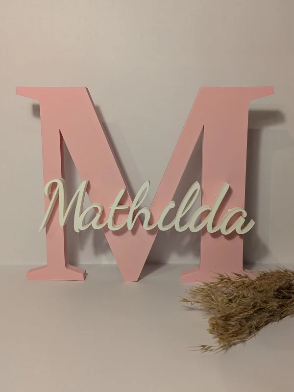 Personalisierbares Namensschild "Linea"