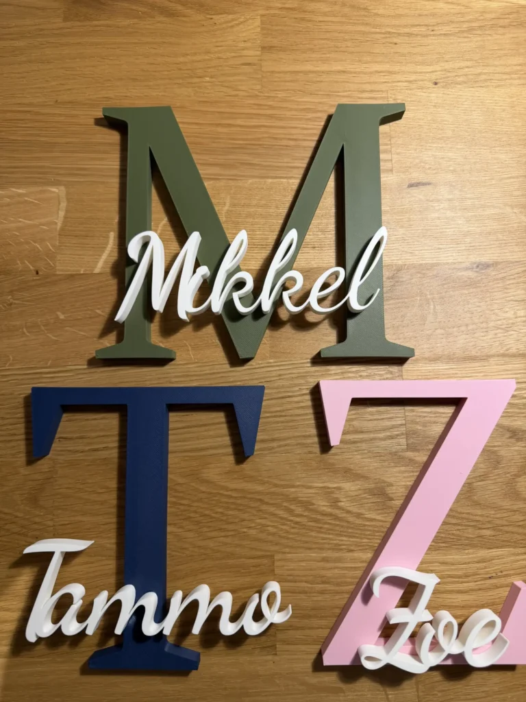 Personalisierbares Namensschild "Linea"