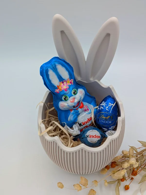 Osterkorb „Mimi" - Osterdeko-Eischale zum Befüllen | mit oder ohne Hasenohren