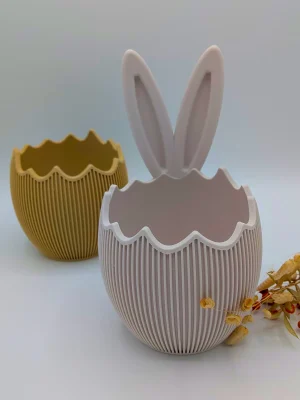 Osterkorb „Mimi" - Osterdeko-Eischale zum Befüllen | mit oder ohne Hasenohren