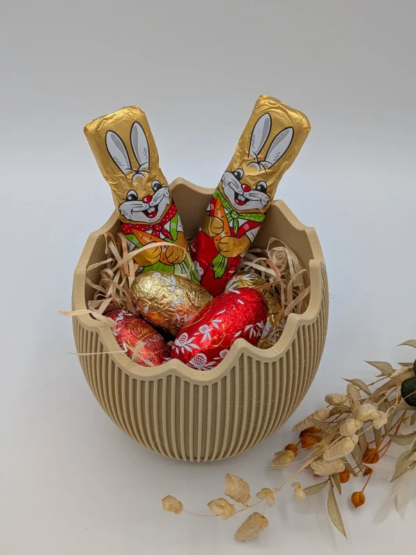 Osterkorb „Mimi" - Osterdeko-Eischale zum Befüllen | mit oder ohne Hasenohren