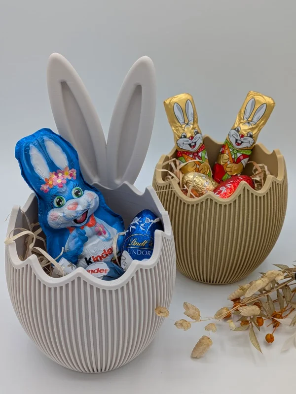 Osterkorb „Mimi" - Osterdeko-Eischale zum Befüllen | mit oder ohne Hasenohren