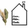 Personalisierbares Haus "Homa" - Namensliste als Familien-Deko