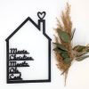 Personalisierbares Haus "Homa" - Namensliste als Familien-Deko