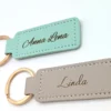 "Fuda" - Schlüsselanhänger personalisiert mit Name | Lasergravur auf PU-Leder