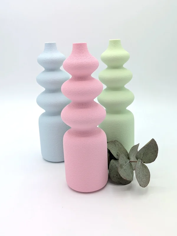 Nordische Vase „Noa" – organische Wellenvase