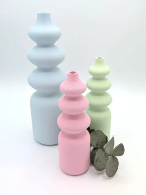 Nordische Vase „Noa" – organische Wellenvase