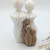 Japandi Familie „Kizuna“ – dekorative Skulpturengruppe