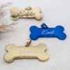 Personalisierte Hundemarke „Bono“ in fünf Farben: Gold, Rosé, Schwarz, Blau, Bunt