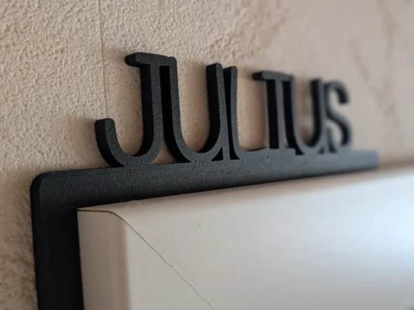 Türschild „Tetto“ - personalisiertes Türschild mit Wunschtext